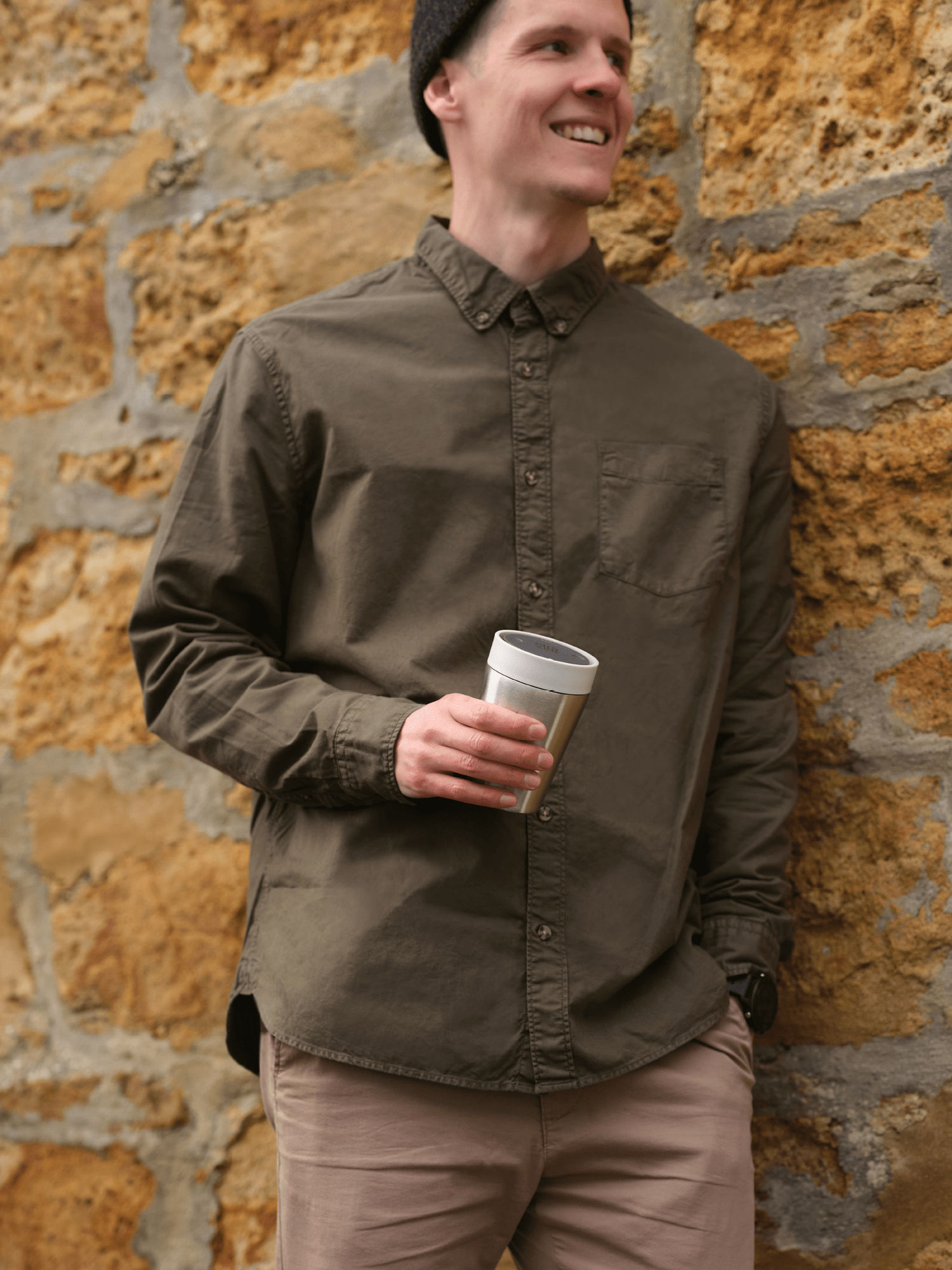 8oz reusable travel mug for tea or coffee