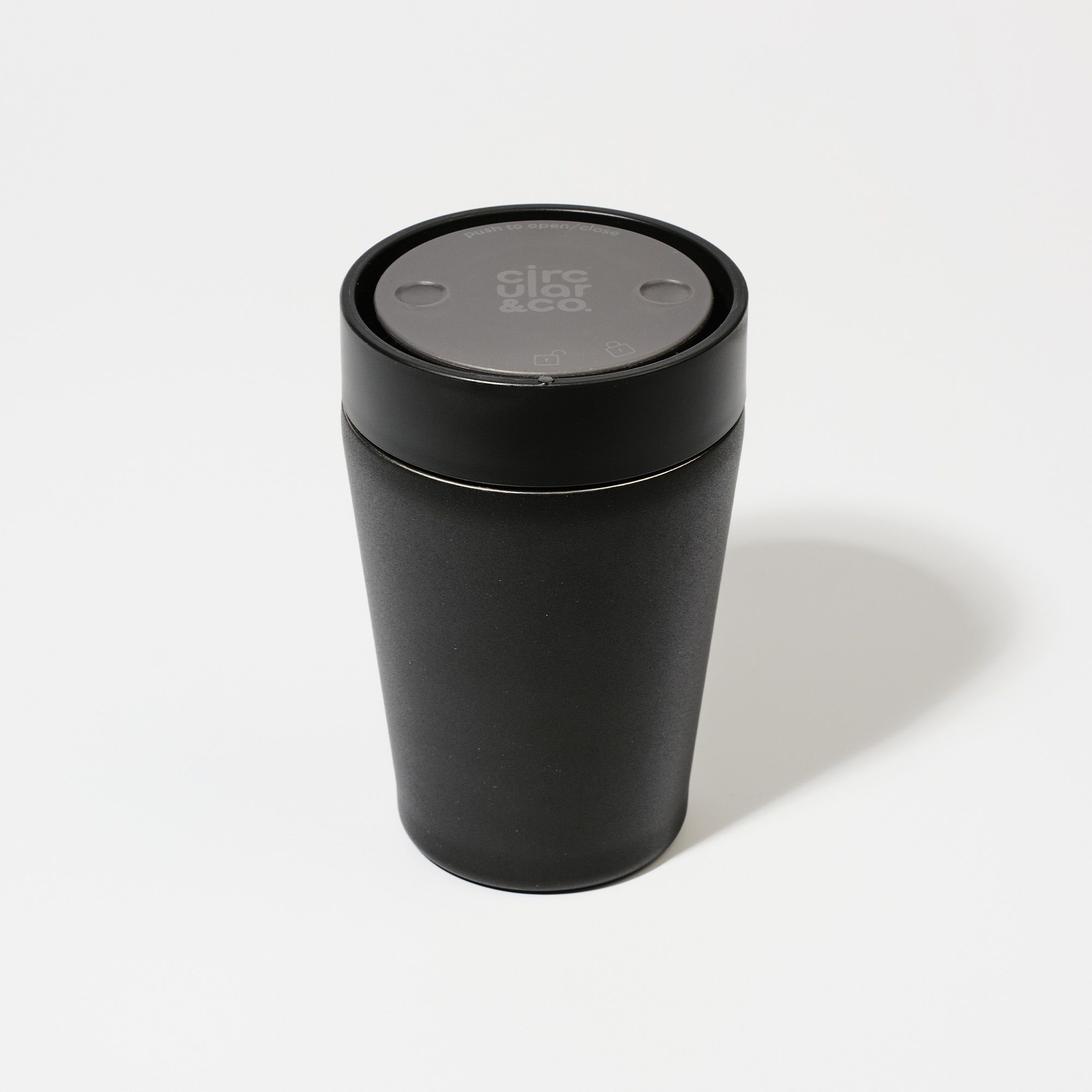 Circular&Co Website_ Stainless Steel_Reusable Cup_ Ink Black _8oz Circular&Co Reusable Travel Mug Coffee Cup Stainless Steel Ink Black