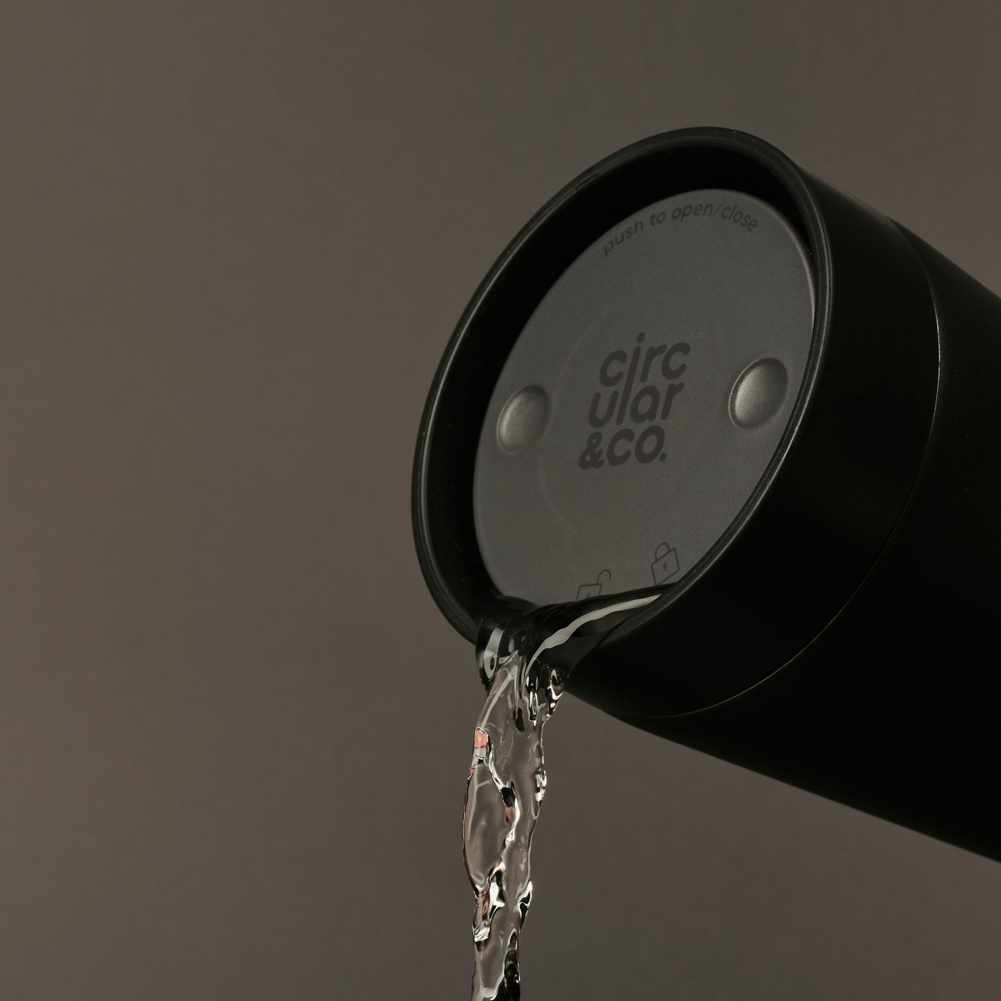 Circular&Co Website_ Stainless Steel_Reusable Cup_ Ink Black_3 Circular&Co Reusable Travel Mug Coffee Cup Stainless Steel Ink Black