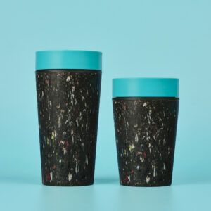Circular&Co Reusable Coffee Cup Made From Recycled Trainers Electric Blue