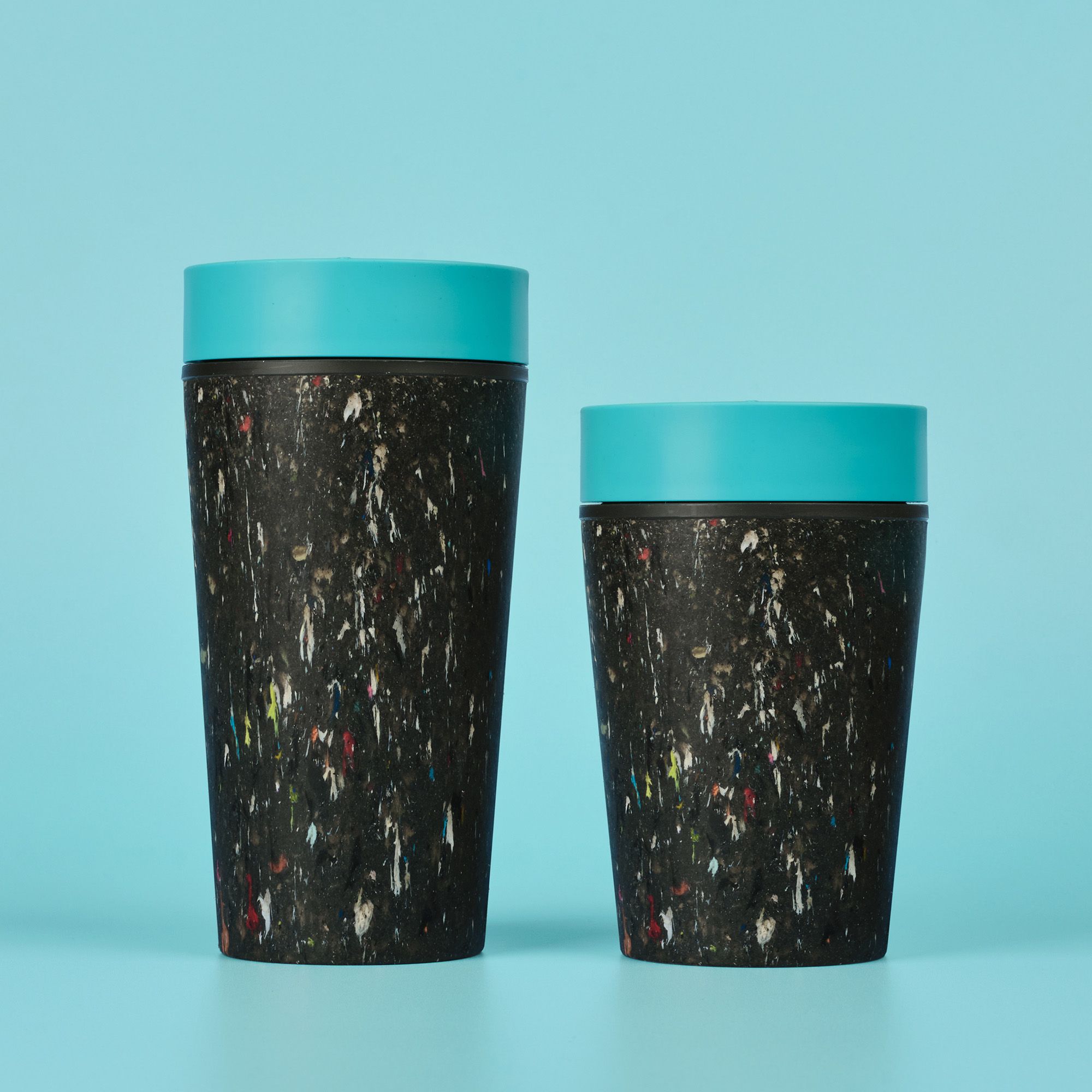 Circular&Co Reusable Coffee Cup Made From Recycled Trainers Electric Blue