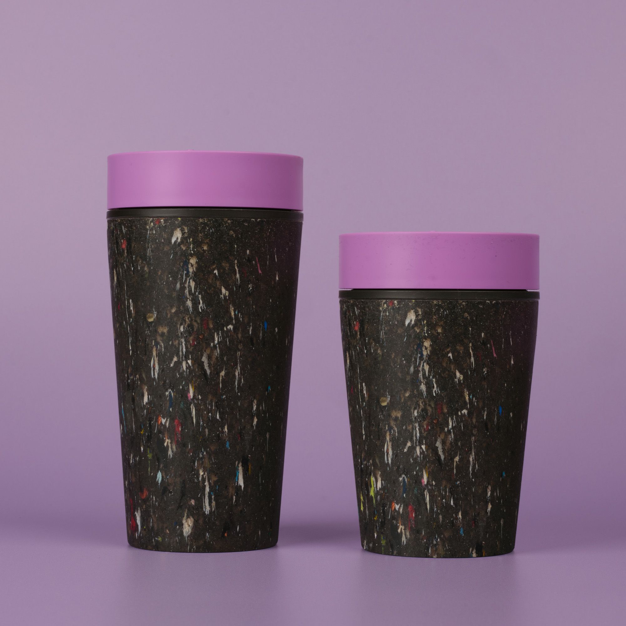 Circular&Co Reusable Coffee Cup Made From Recycled Trainers Ultraviolet