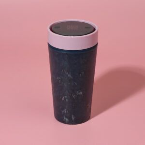 Circular&Co Reusable Coffee Cup Made From Fabric Waste Dusk Pink 12oz
